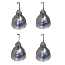 Kit com 4 Luminaria Industrial 16" Bocal E-40 C/Gancho