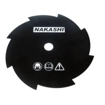 Lamina Disco Rocadeira 8 Dentes 255mm Furo 25,4mm - Nakashi