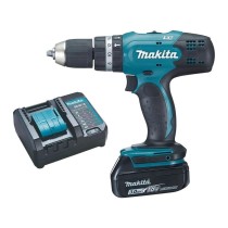 Parafusadeira Furadeira 13mm Bateria 18v Carregador Makita DHP453F003