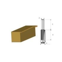 Fresa haste 1/2" Rebaixo Formica 1/2" Pol. - Makita D-03137