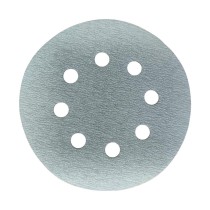 Disco Lixa Velcro Pluma Branco 125mm 5" 120 8 furos Disflex