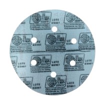 Disco Lixa Pluma Branco 150mm 6" 150 6 furos Disflex