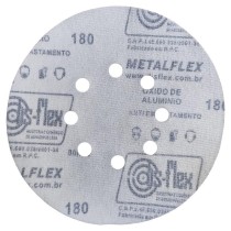 Disco Lixa Pluma Branco 150mm 6" 180 8 furos Disflex