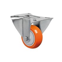 Rodízio laranja de ferro fixo 6" FM 62 UNS