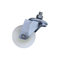 Rodízio branco parafuso giratório sem freio 5" GRR 512 NNKC