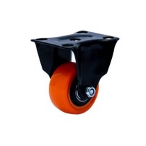 Rodízio laranja de nylon fixo 1.5/8" FLPB 1.58 BPA E