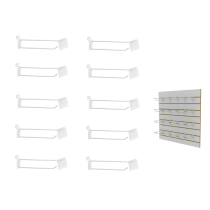 Kit 10 Gancho Painel Canaletado Porta Etiqueta 15cm MS13548