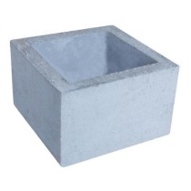 Extensão Chamine Churrasqueira Concreto Liso 30x30x25cm