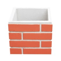 Extensão Chamine Churrasqueira Concreto Tijolo 30x30x25cm