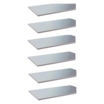 Kit 6 Bandejas Leve P/Estante Amapa Cinza Ch26 25kg 30x92cm
