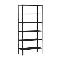 Estante Prateleira Amapa DuplaFlex 25kg Preta 30x92cm 1,76mt