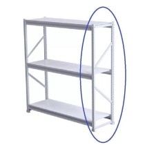 Coluna Lateral Branca Mini Porta Pallet Amapa 250kg 60cm 2mt