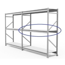 Longarina Branca P/Mini Porta Pallet Amapa 250Kg 60cm 1,2mt