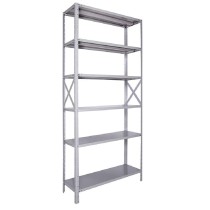 Par Haste X P/Lateral Estante Prateleira Amapa 60cm ABNT