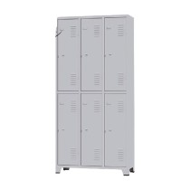 ARMARIO ROUPEIRO 6 PORTAS GRANDES 196X93X36CM AMAPA GRA2/6