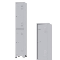 ARMARIO ROUPEIRO 2 PORTAS GRANDES 196X33X36CM AMAPA GRA2/2