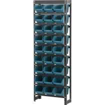 Kit Estante Gaveteiro Com Estrutura e 27 Gavetas N°5 Azul