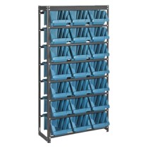 Kit Estante Gaveteiro Com Estrutura e 21 Gavetas N°7 Azul
