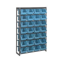 Kit Estante Gaveteiro Com Estrutura e 28 Gavetas N°7 Azul