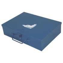 Caixa Furadeira em Aco Bau Grande 40x29x10cm Fercar MT-04