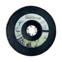 Disco lixa Fibra Flap Zirconio Inox/Ferro 180mm 60 Deerfos
