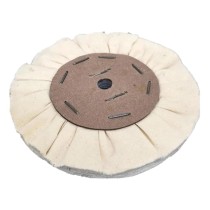 Rebolo Disco Pano Ventilado Polimento 150mm Branco Duro