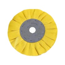 Rebolo Disco Pano Ventilado Polimento 150mm Amarelo Macio
