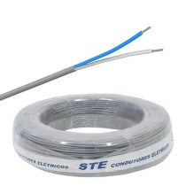 Cabo Telefonia 1 par 2x0,4mm 100mt CCI Cinza Interno STE