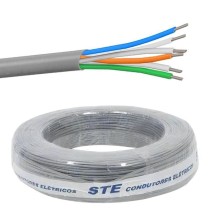 Cabo Telefonia 3 pares 6x0,5mm 100mt CCI Cinza Interno STE