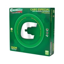 Cabo Manga 4 vias 0,4mm 100mt CFTV Malha 72% Branco Condutti