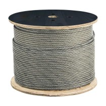 Cabo Aço Galvanizado 6,4mm 1/4" 6x19AF Flexivel 100mt