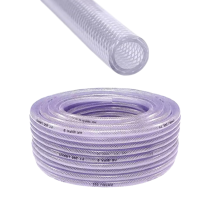 Mangueira Alta Pressao Cristal 6,4mm 1/4 1mt Ibira PT250