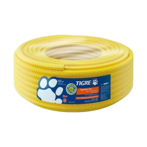 Conduíte Corrugado PVC Amarelo 32mm 1"Pol Tigre 25mt