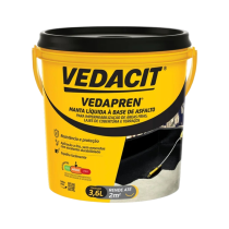 Vedapren Impermeabilizante Manta Liquida Asfalto Preto 3,6L Vedacit
