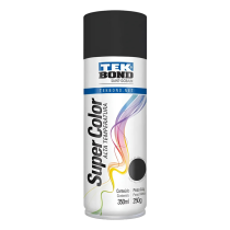 Tinta Spray Alta Temperatura 600° Preto Fosco 350ml Tekbond