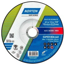 Disco Desbaste Ferro 115mm Esmerilhadeira 4.1/2 Norton BDA640