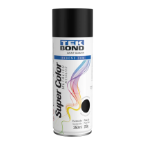 Tinta Spray Preto Metálico 350ml Super Color Tekbond