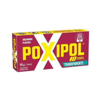 Adesivo Cola Epóxi Poxipol Transparente Solda Frio 16g