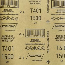 Folha Lixa Dagua Grão 1500 Norton T401