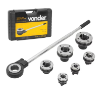 Jogo Tarraxa Manual Tubo Ferro 1/2" a 2"Pol. BSP Vonder