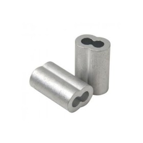 Prensa cabo em Aluminio para cabo de aço 2,4 - 3/32"