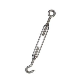 Esticador em Aço Inox Gancho X Olhal para cabo aço - 1/4"