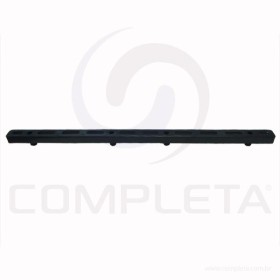 Corrediça pvc simples Preta 10x15x310mm