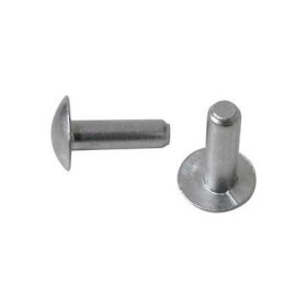 Rebite Maciço Alumínio Lentilha 06 x 16 - 1/4 x 5/8"- (Vendido por Kg)