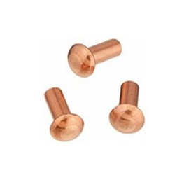 Rebite Maciço Cobre 05 x 16 - 3/16 x 5/8"- (Vendido por Kg)