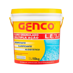 Cloro L.E. 3 em 1 Granulado Balde 10kg Genco
