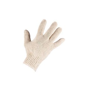 Luva em algodão tricotada 4 fios branca WPS0862 (PAR)