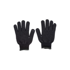 Luva em algodão tricotada 3 fios pigmentada preta TP169NO09 (PAR)
