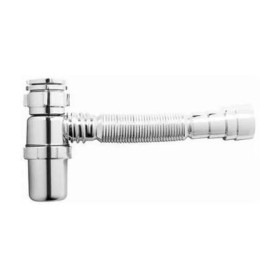 Sifão copo com sanfona universal cromado 31701