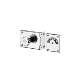 Fechadura banheiro Livre - Ocupado cromada